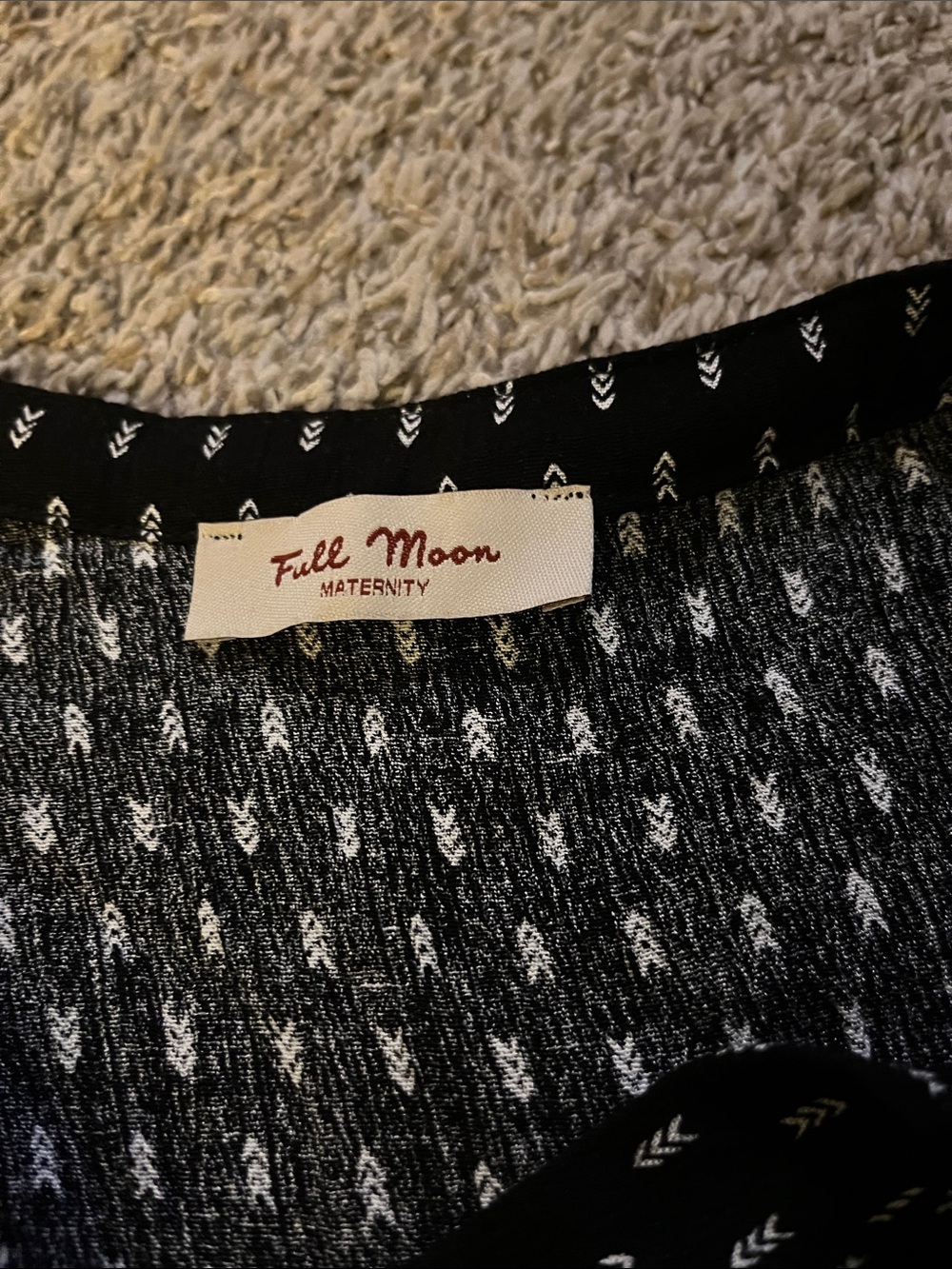 Black Short-Sleeve Polka Dot Tie-Waist Blouse - Picture 2 of 6